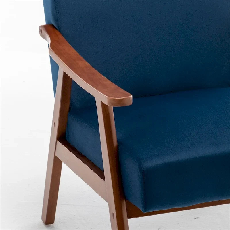 Mid-Century Modern Chair,Living Room Chair with Solid Wood Frame