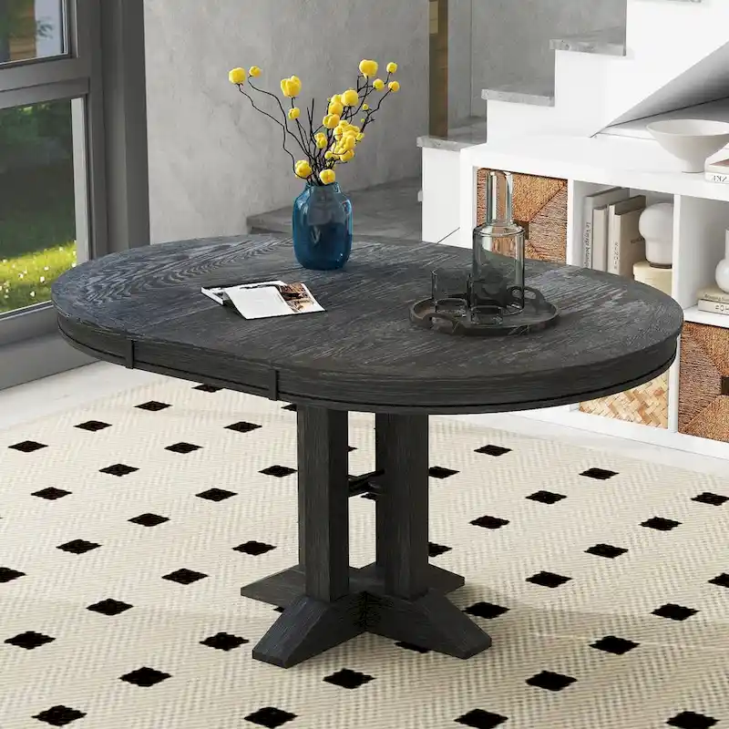 56 Dining Table Extendable Oval Table