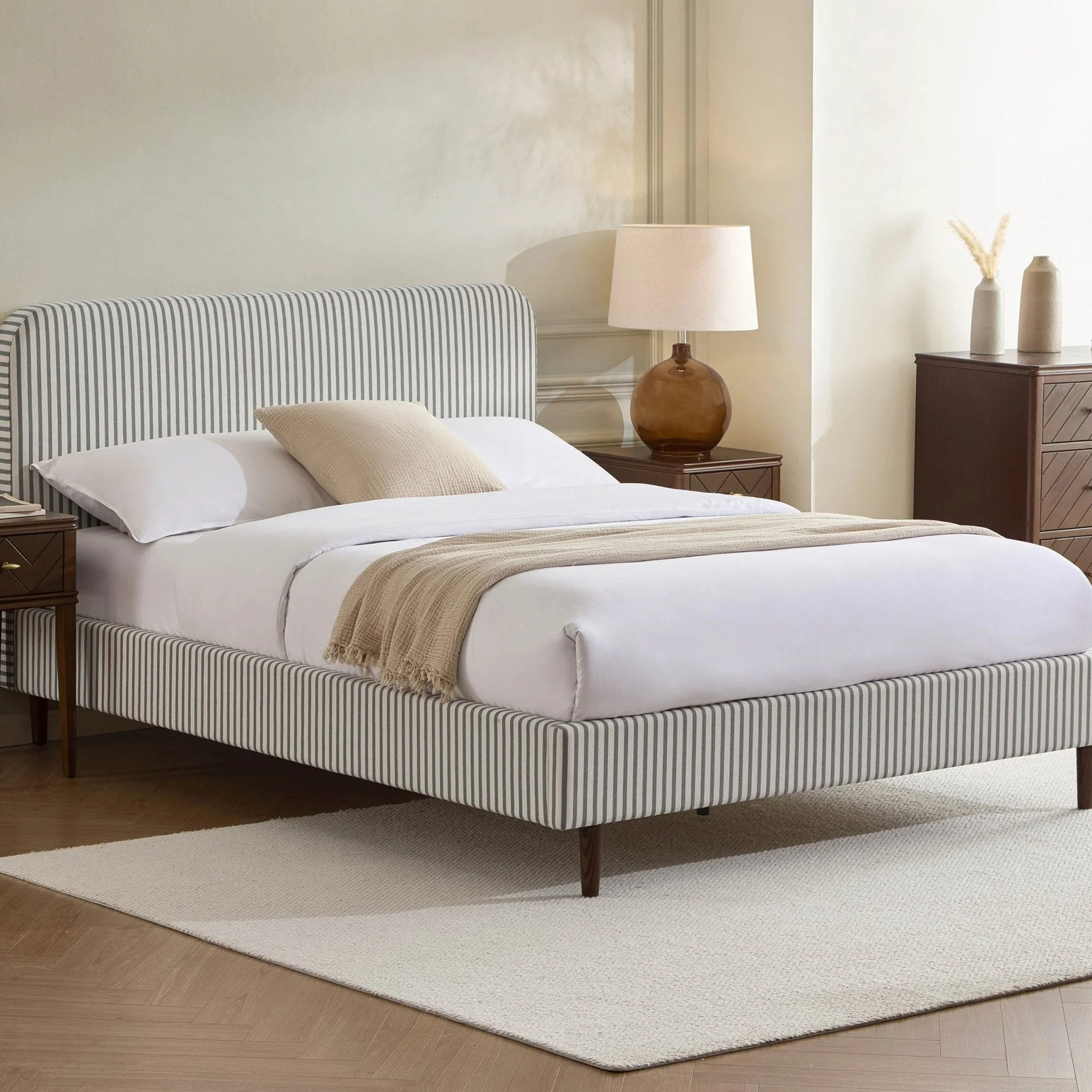 Bed - Sage Stripe