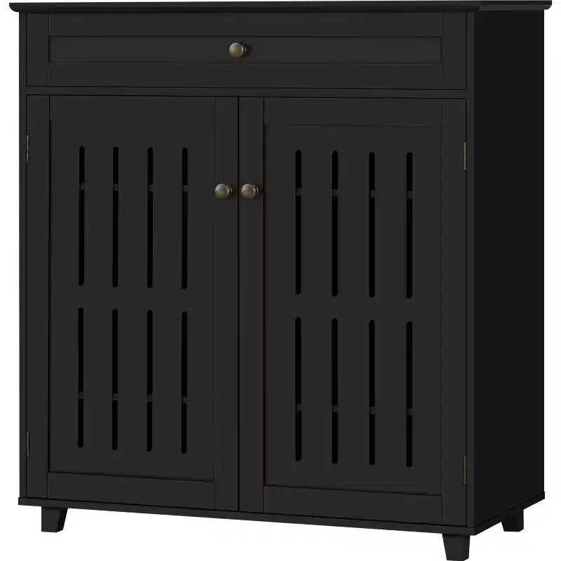 4 Tier Wooden Shoe Storage Cabinet