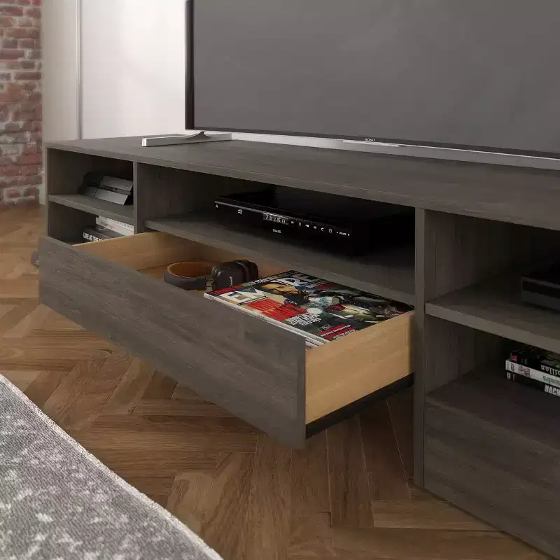 Rustik 1 Drawer TV Stand for TVs up to 80 - Nexera