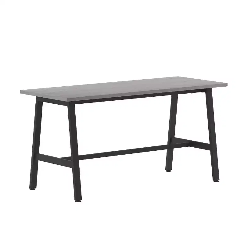 Flash Furniture Redmond Commercial 60x24 Conference Table with 1 Thick Double Sided Laminate Table Top with PVC Edging and Heavy Duty A-Frame Steel Base
