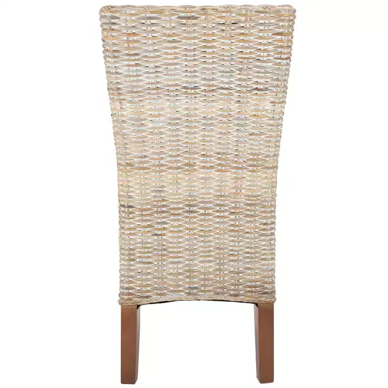 Ozias 19 H Wicker Dining Chair (Set of 2) - SEA8014 - Safavieh