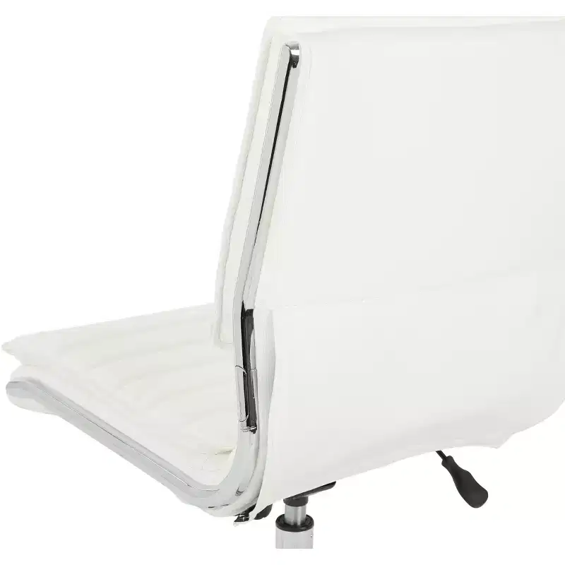 Armless Mid Back Manager's Faux Leather Chair with Chrome Base - OSP Designs