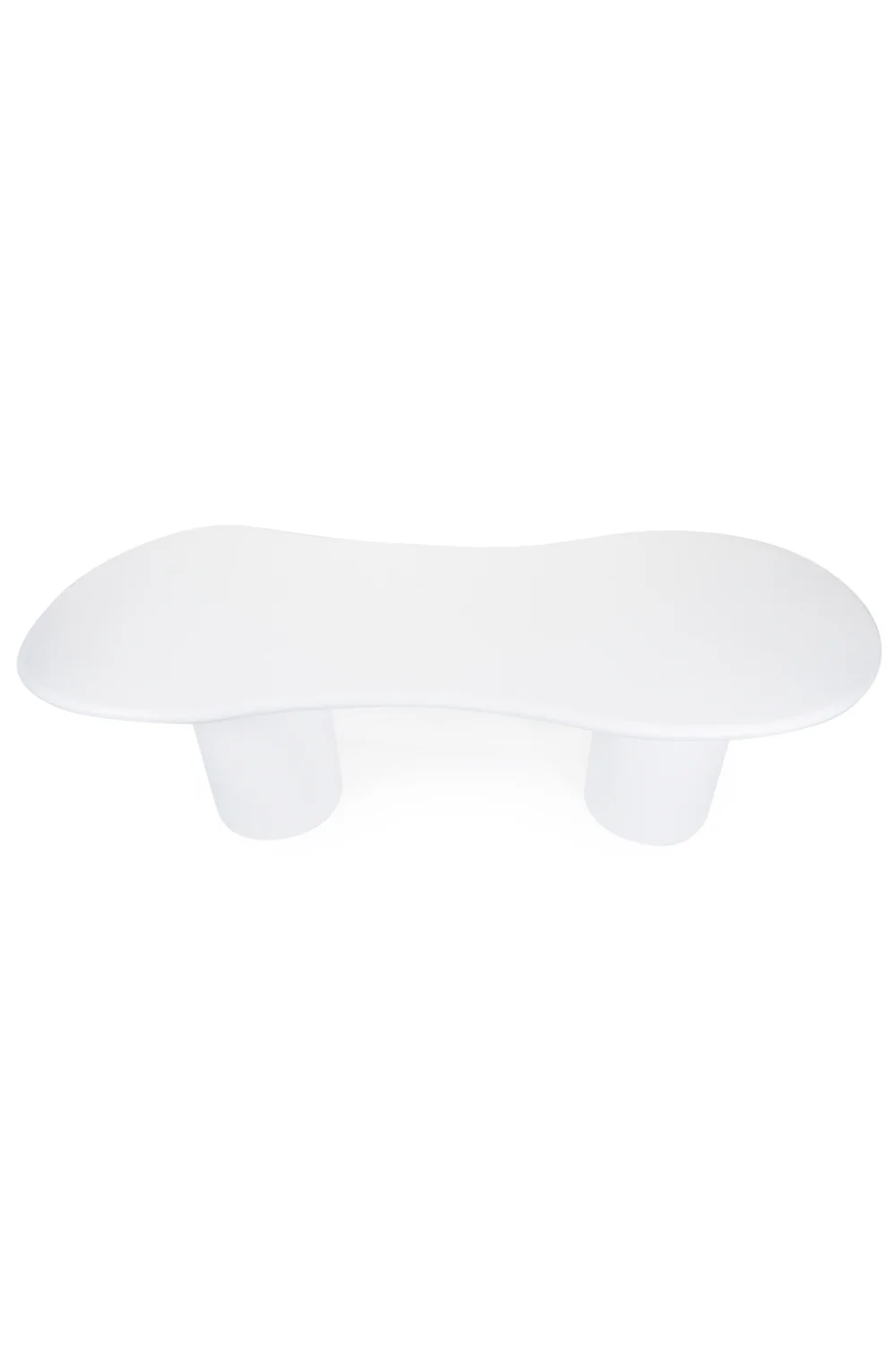 White Glass Organic Dining Table