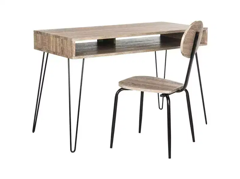 Winta Desk + Chair - FOX2232 - Grey - Safavieh Couture