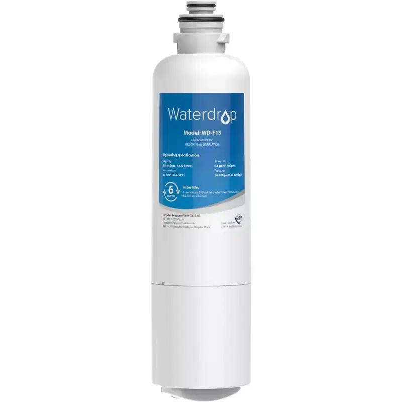 Waterdrop BORPLFTR50 Replacement for Bosch Ultra Clarity Pro 11032531, 12033030, 11025825,NSF 42 and 372 certified, Refrigerator Water Filter(1)