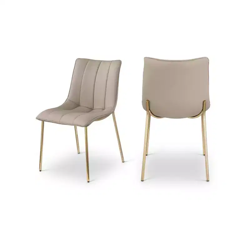 Meridian Furniture,Isla Vegan Leather Dining Chair, Set of 2