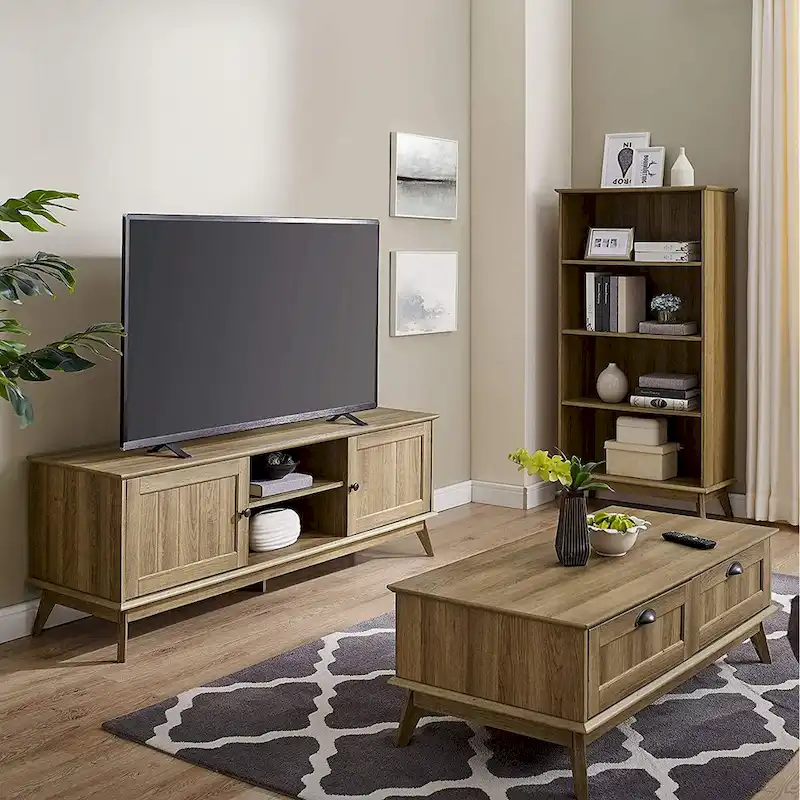 Caffoz Center Coffee Table with Two Fully Extended Drawers