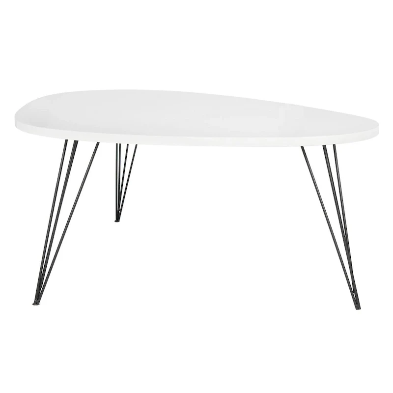 SAFAVIEH Louann Oak Finish/ Black Coffee Table - 44 x 31.5 x 15.6 - 44Wx32Dx16H