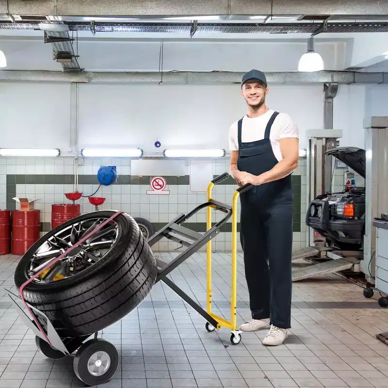 Costway 3-in-1 Convertible Hand Truck with 4 Rubber Wheels 1000 lbs Max Load Capacity