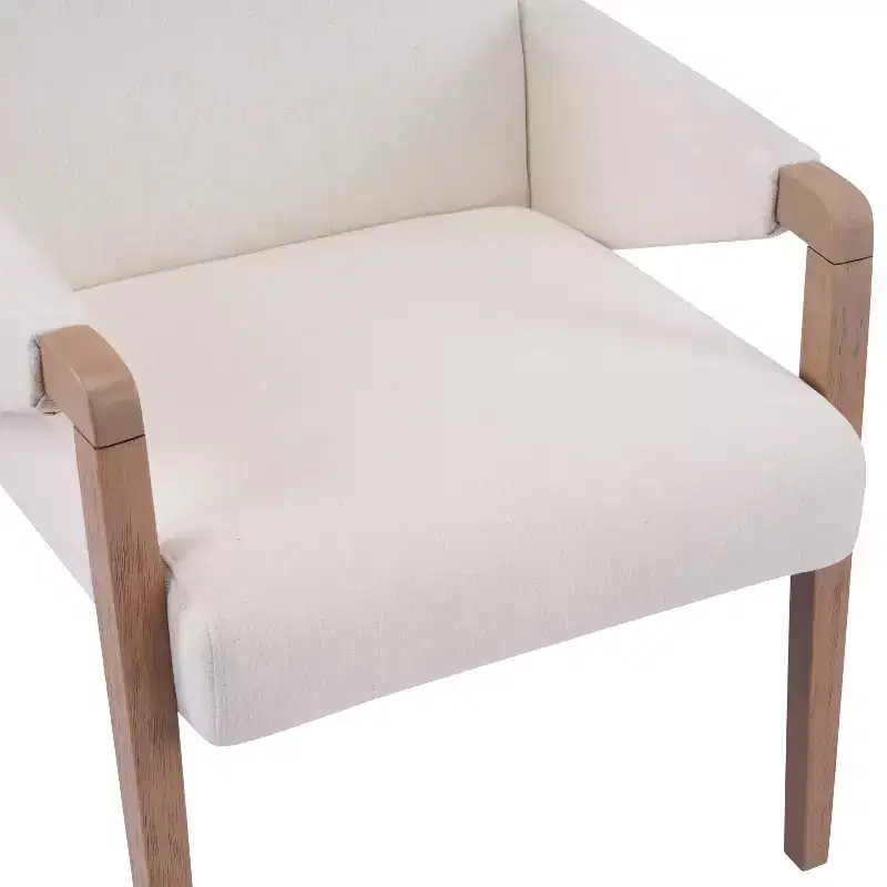 Christopher Knight Home Nattapong Modern Rubberwood Linen Upholstered Dining Chairs (Set of 2)