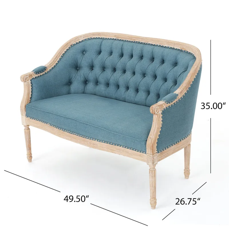 Faye Tufted Upholstered Loveseat by