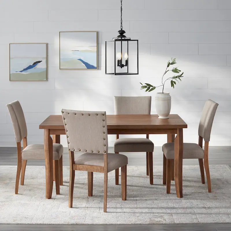 Simple Living Provence Nailhead Parson Dining Chairs (Set of 2)