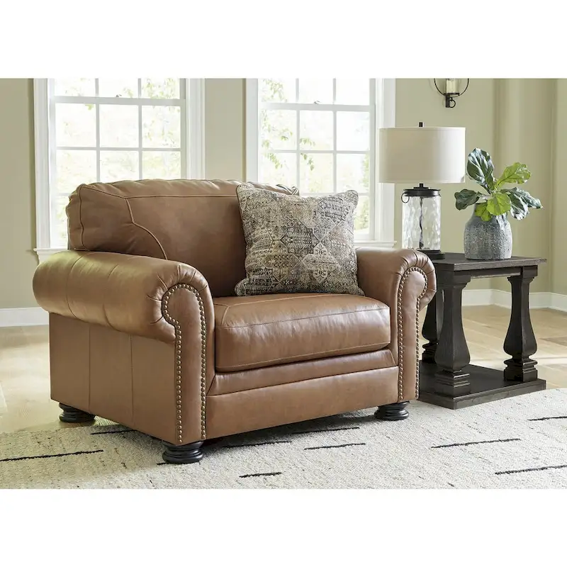 Signature Design by Ashley Carianna Caramel Oversized Chair - 54W x 40D x 40H