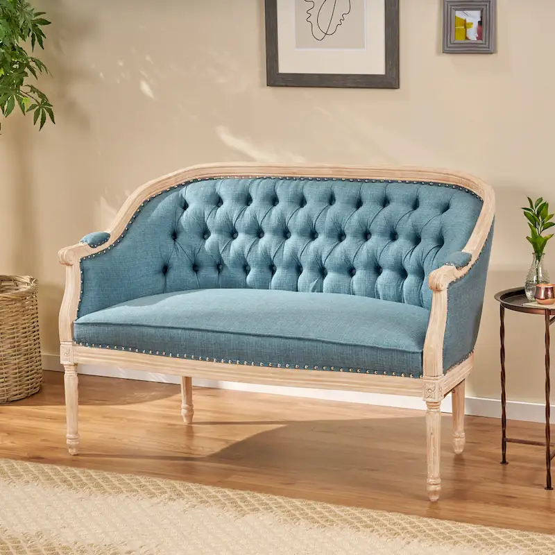 Faye Tufted Upholstered Loveseat by
