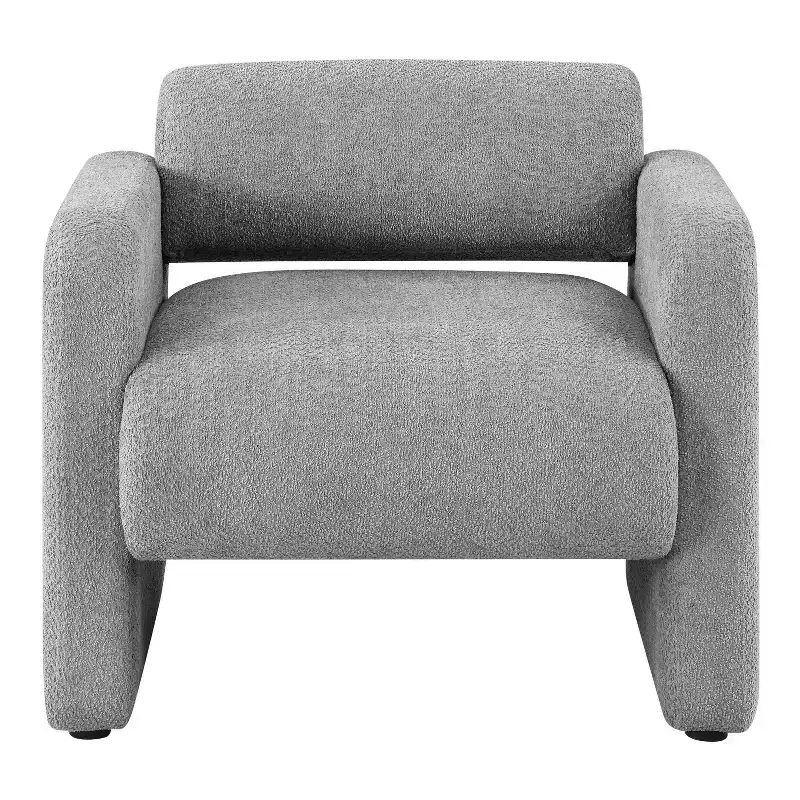 HOMES: Inside + Out Sanddrift Modern Boucle Upholstered Accent Chair