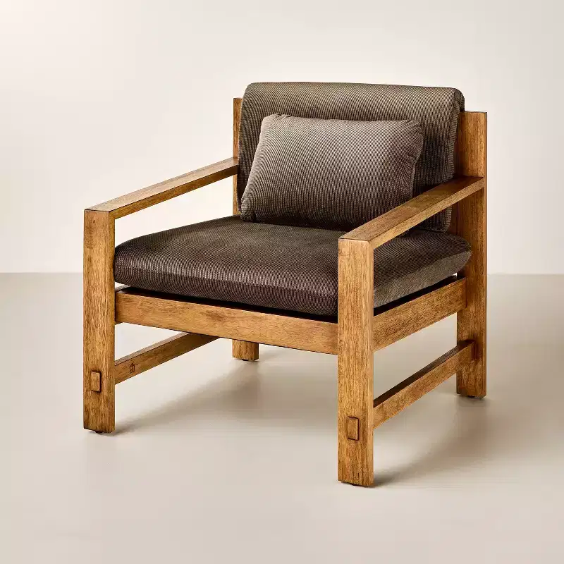 Wood Frame Upholstered Arm Chair - Hearth & Hand with Magnolia Furniture