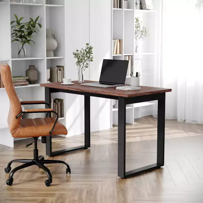 Flash Furniture Redmond Commercial 48x24 Conference Table with 1 Thick Double Sided Laminate Table Top with PVC Edging and Heavy Duty U-Frame Steel Base