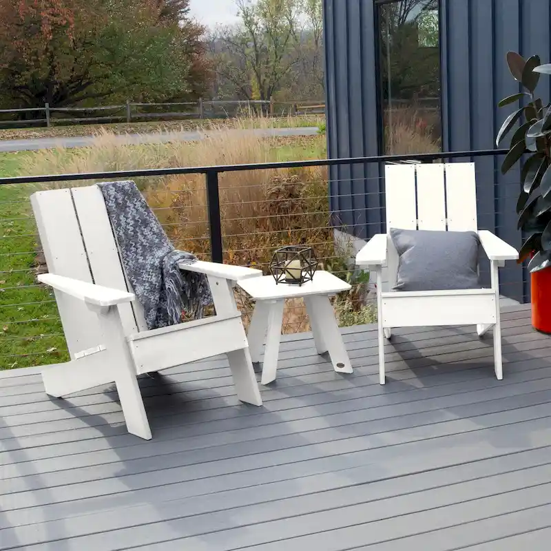 HIGHWOOD 3-piece Adirondack Chairs and Side Table Set