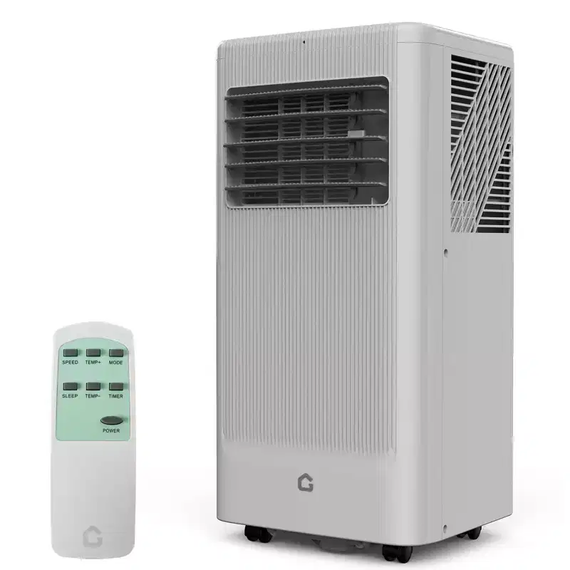 8,000 BTU 3-in-1 Portable AC - Grey (NPLI9A-05CX1E), 1 Unit, Quiet 2-Speed Cooling for Home/Dorm/Office, Includes Window Kit & Remote