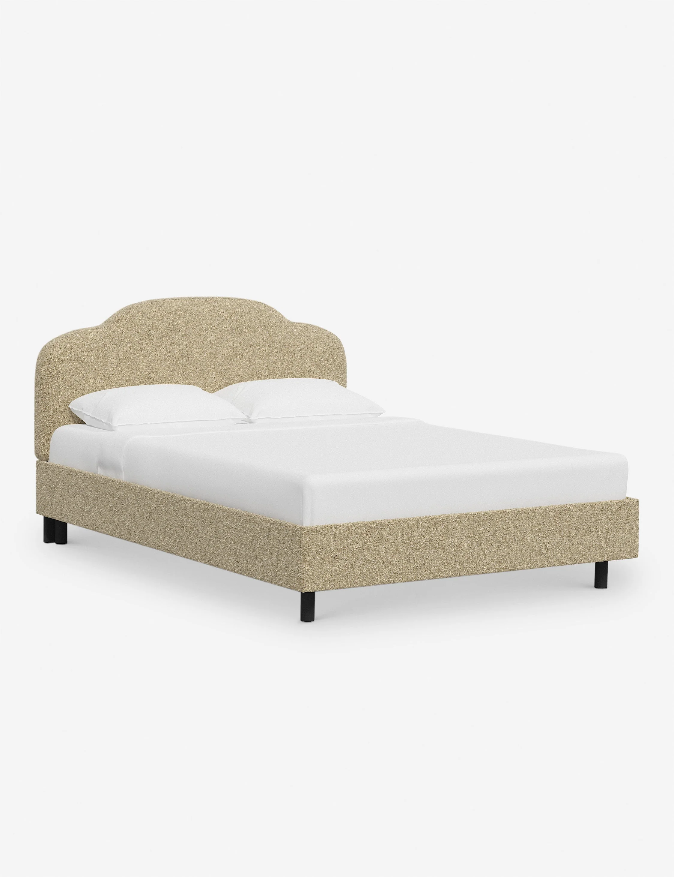 Bed Curating a serene bedroom all starts with the bed. Our headboard offers soft impact with its arched silhouette. Tailor this look for