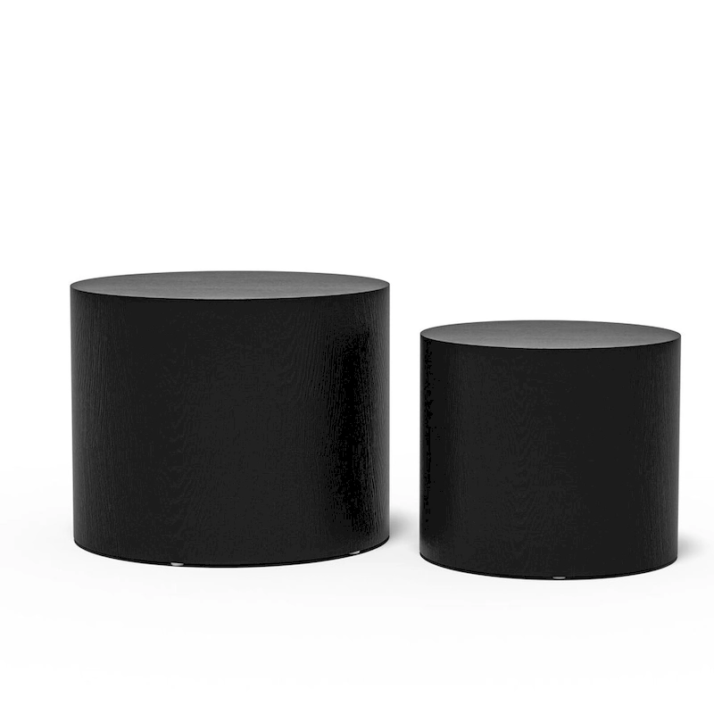 Veneer side table coffee table set of 2
