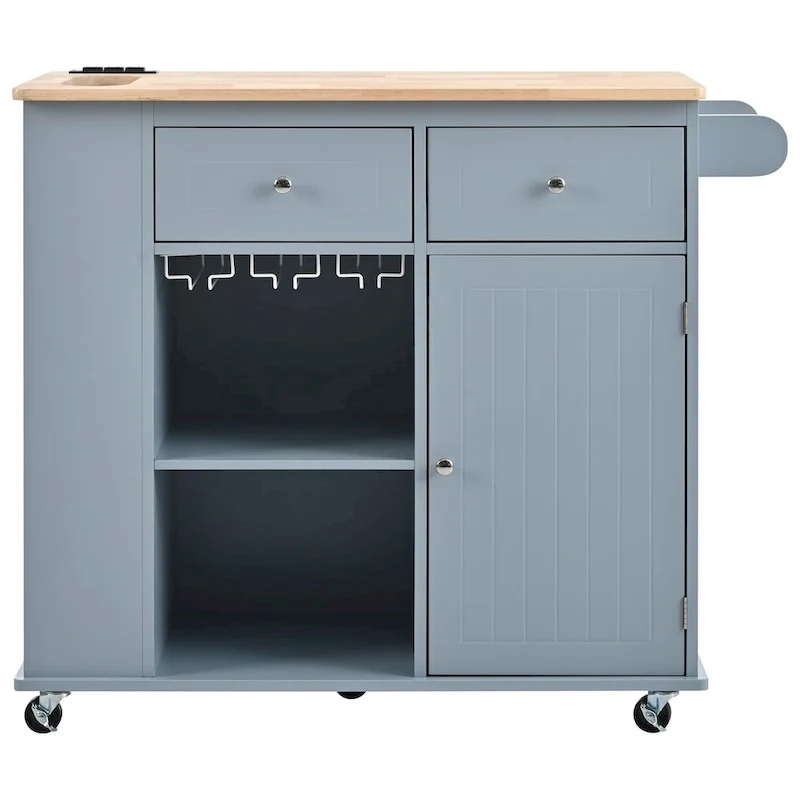 Kitchen Island with Power Outlet