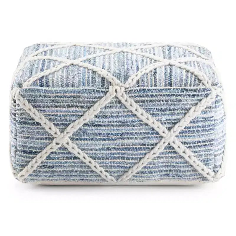 Woodley Square Pouf - WyndenHall