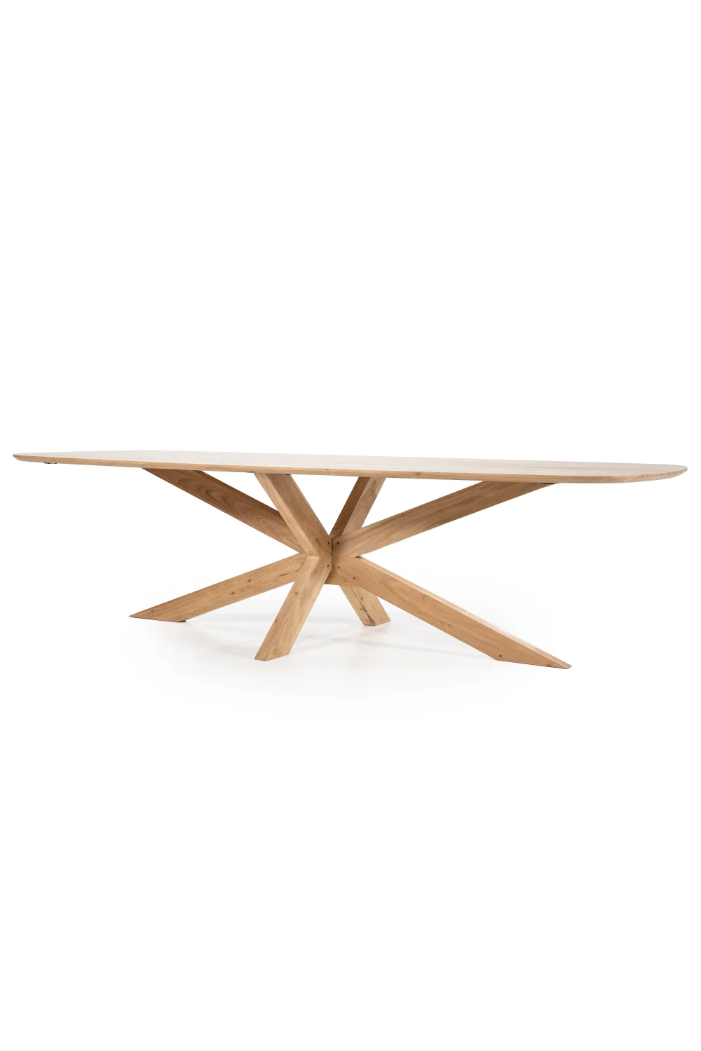 Natural Acacia Wood Dining Table