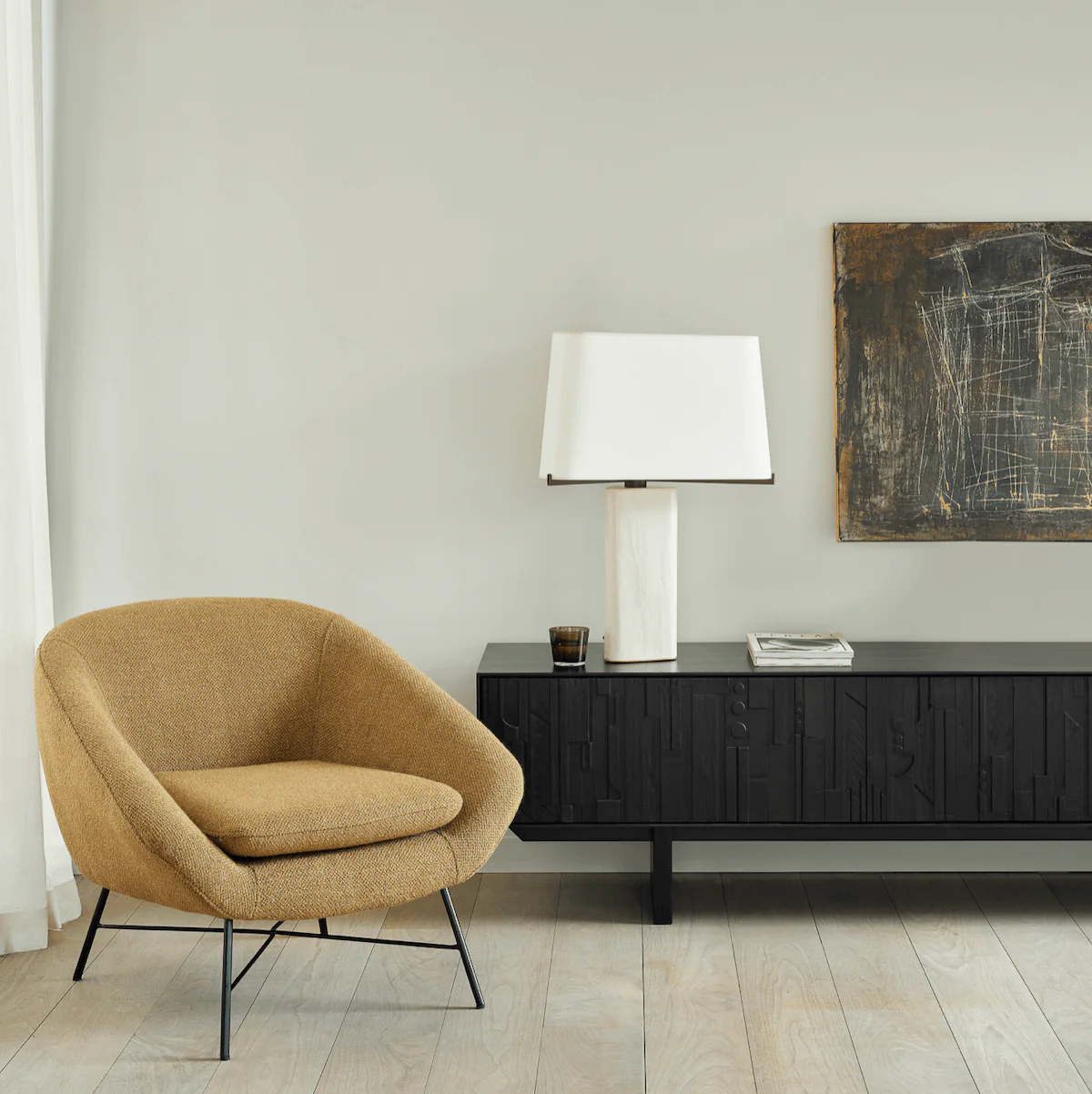 Dark brown Entertainment Cabinet for Living Room