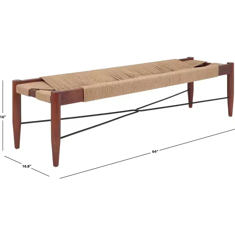 Arcana Jute Bench - BCH1002 - Safavieh