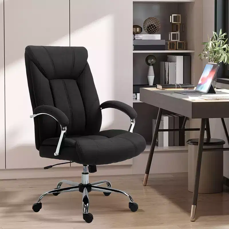 High Back Home Office Chair, Computer Desk Chair with Lumbar Back Support and Adjustable Height