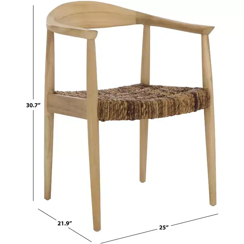 Bandelier Banana Weaved Dining Chair - DCH1217 - Natural/Natural - Safavieh