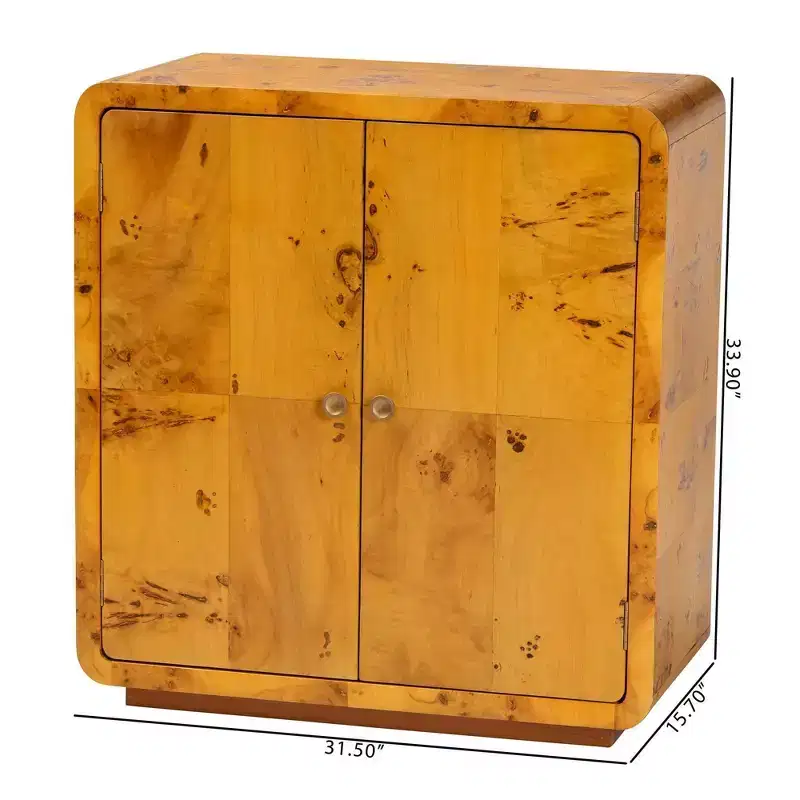 Wood Storage Cabinet Light