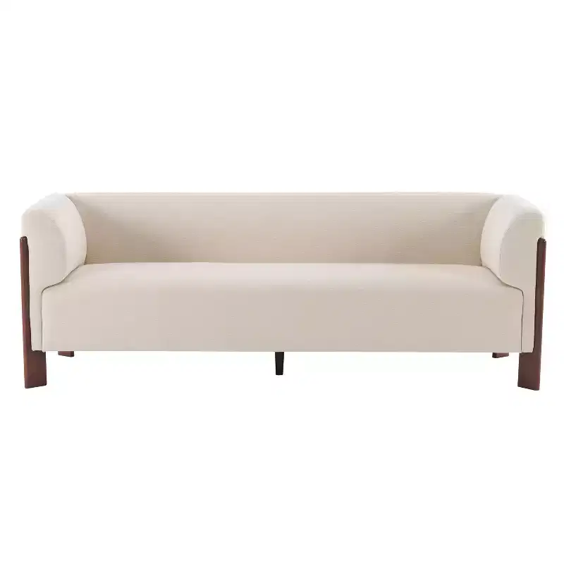 Christopher Knight Home Patcharee Modern 80 3-Seater Wooden Upholstered Sofa