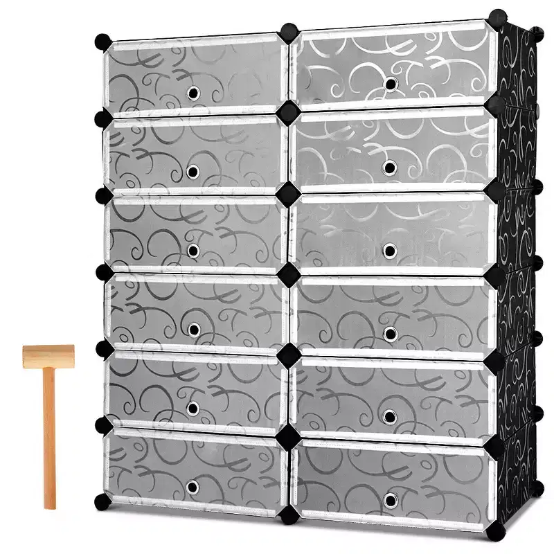 12 Cubic Portable Shoe Rack Shelf Cabinet Storage Closet Organizer Home Furni