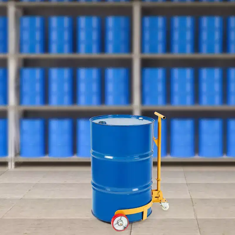 VEVOR 55 Gallon Drum Dolly, 1200 lbs Load Capacity, Barrel Dolly Cart Drum Caddy Round Dolly Steel Low Profile, Heavy Duty Steel Frame