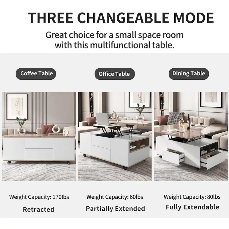 Modern Lift Top Coffee Table