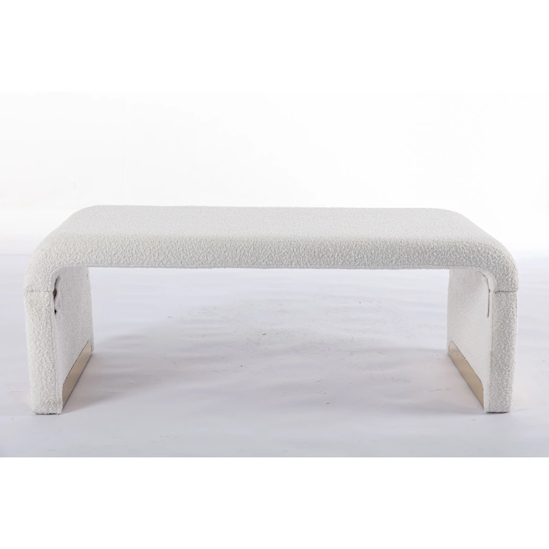 Bench With Gold Metal Legs