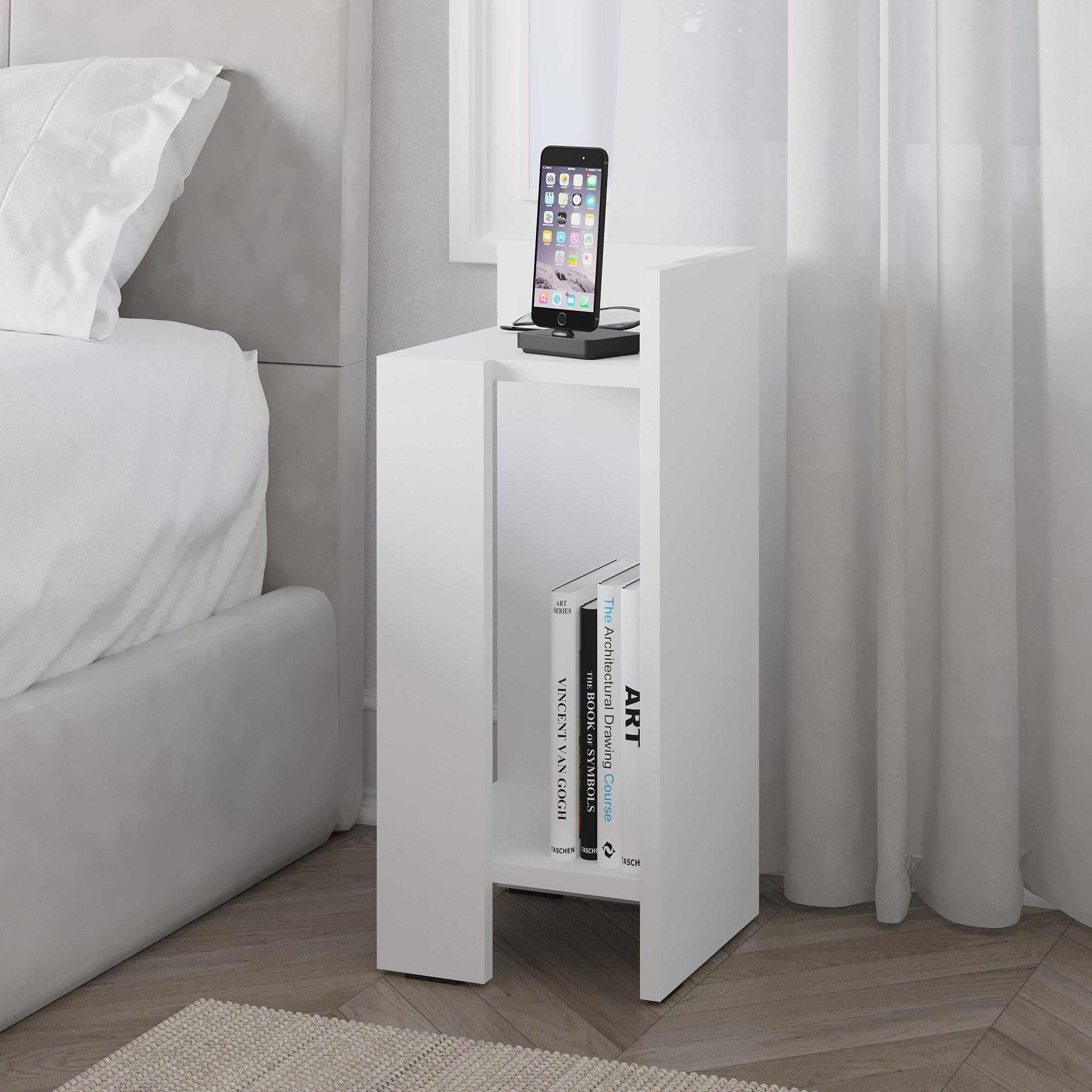 Modern Bedside Table Right Module 25cm Narrow