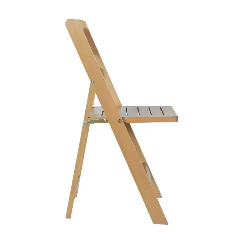 Early American Wood / Oak / White Solid Wood Folding Dining Chair – Seats 1