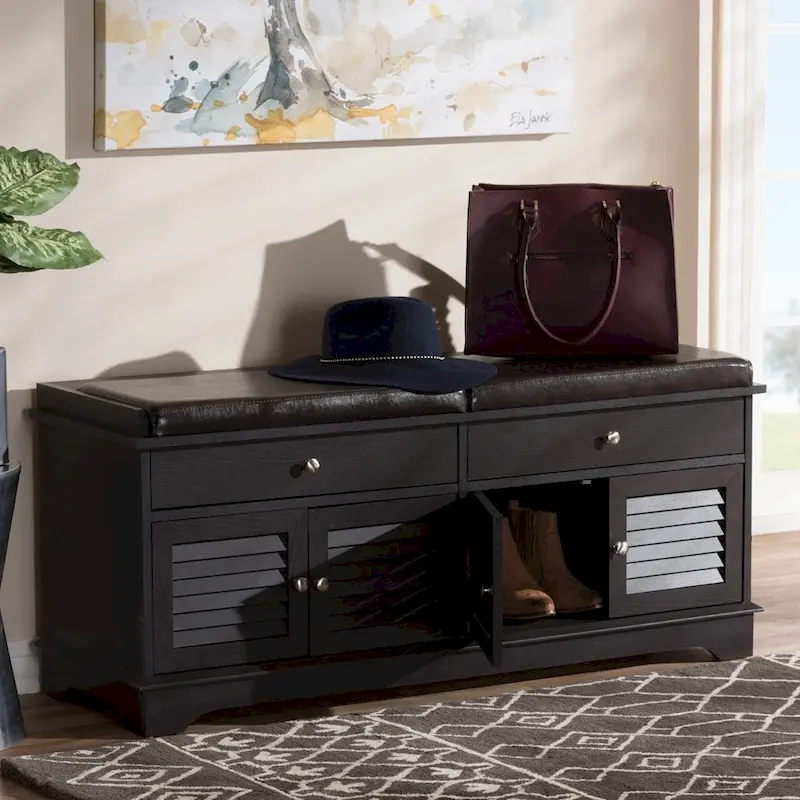 Foldable Rolling Wooden Kitchen Cart with 3 Tiers