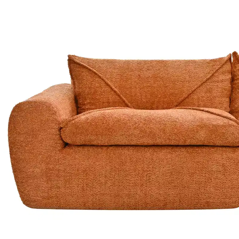 Whisen 116 Modular 4-Seat Sofa Bed, Spacious Foam Filled, Elderly/Baby Safe, No Assembly, Free Combination