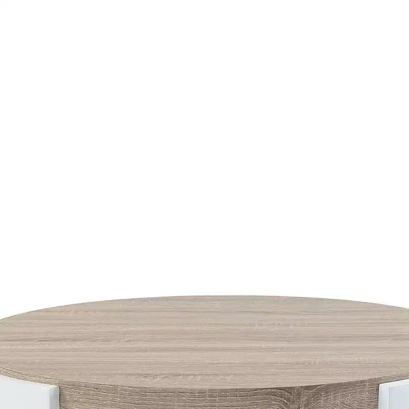 Acme Furniture Zoma Coffee Table White/Oak Finish