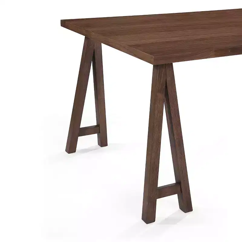 GDFStudio Alexis Mid Century Modern 7 Piece Fabric and Upholstered Rubberwood Dining Set