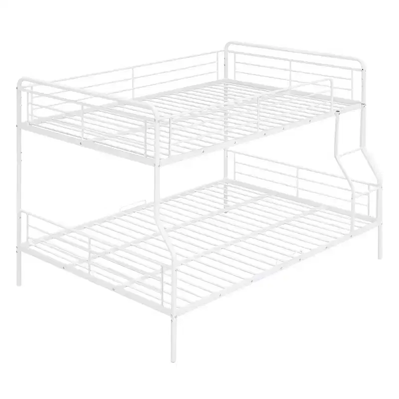 Full XL Over Queen Metal Bunk Bed - ModernLuxe