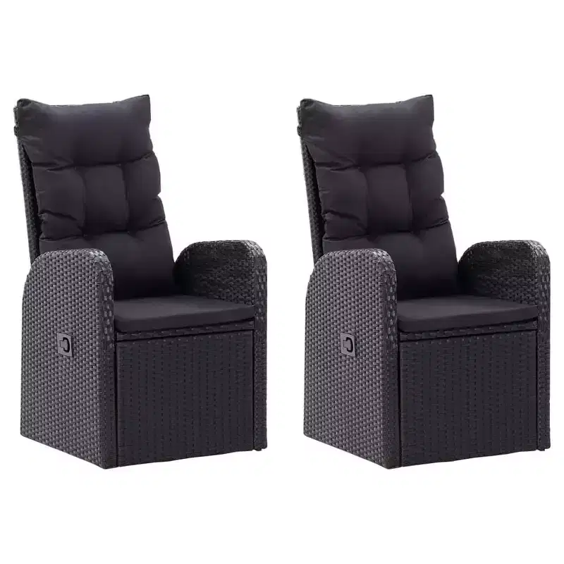 vidaXL Dining Set Black