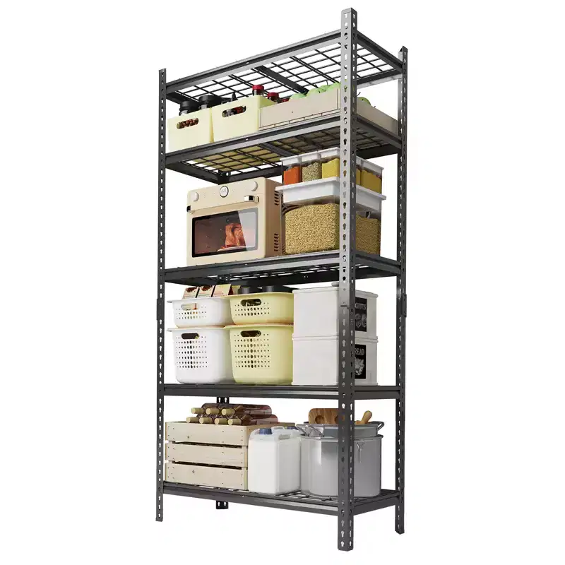 Heavy Duty Storage Shelves 5-Tier Adjustable Metal Shelving Unit, Boltless Assembly, High Capacity for Garage, Basement, Pantry