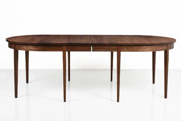Oval Extension Table - Eight Leg - The graceful curves and rich grain patterns of the Oval Extension Table add a touch